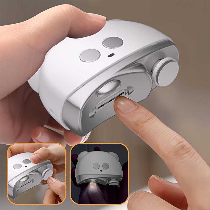 2 in 1 electric nail clipper and polisher with usb powered motor portable nail grinder polisher with operation electric nail clipper for usb rechargeable manicure pedicure tool with lithium battery ideal gift for women men birthday christmas valentines day no adapter needed durable construction personal care gadget Product details 0
