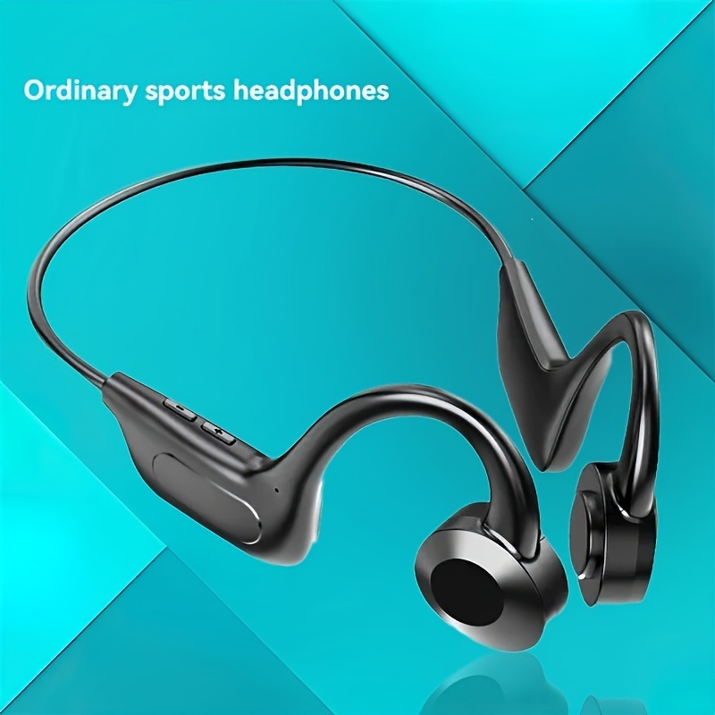 TEMU Lightweight Wireless Earphones With 8-hour Time, Type-c Charging, Hifi Stereo, Built-in Microphone - Wireless 5.3, Noise Reduction For Running