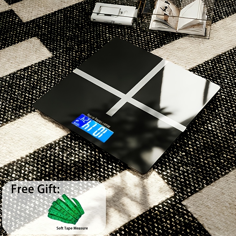 TEMU Version Digital Bathroom Scale, Electronic Weight Scale, 400 Lbs Large Capacity - Accurate, Safe, Usb Charging, Easy To Read Backlit Hd Lcd