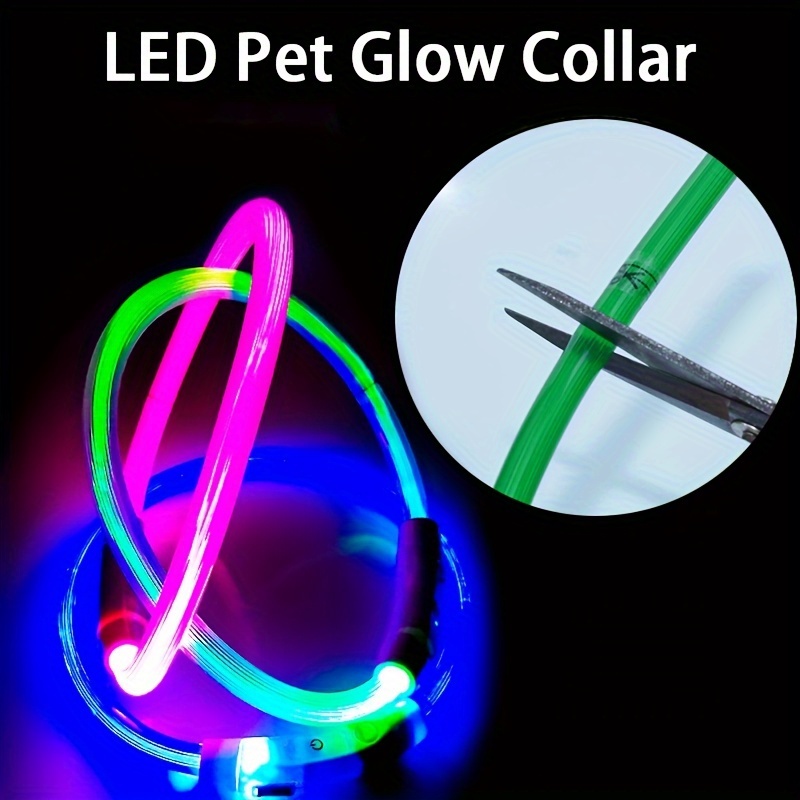 USB Rechargeable LED Light Dog Collar