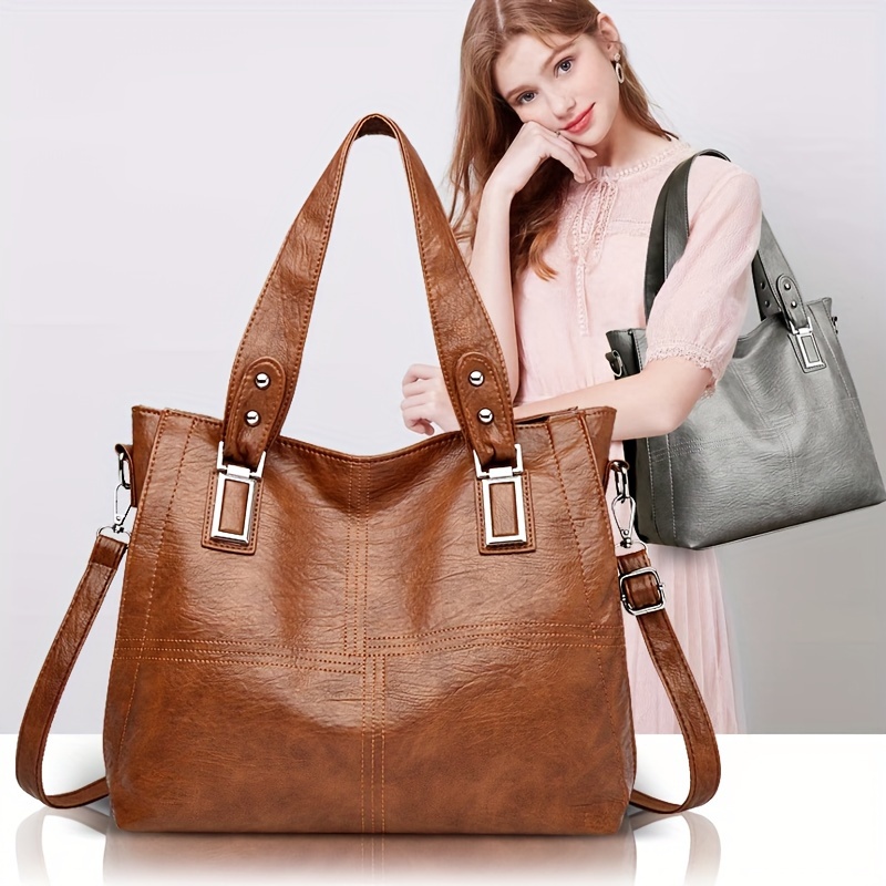 

A Stylish New Women's Tote Bag With High-quality Vintage Design, Practical For , Of Holding A Phone , Suitable For Business Trips, Travel, And Office Use, , And Makes A Great Birthday Gift Or .