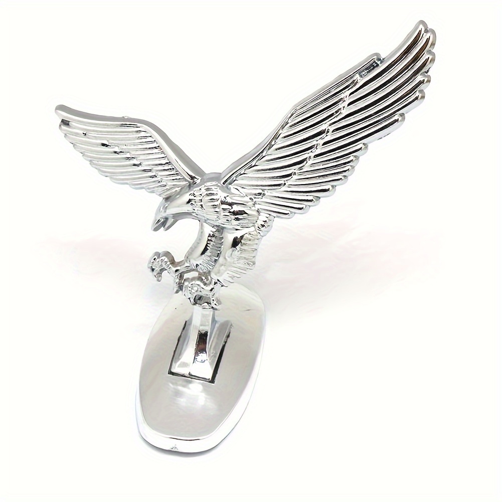 3d Emblem Car Logo Front Hood Ornament Car Cover Chrome Eagle Badge For 