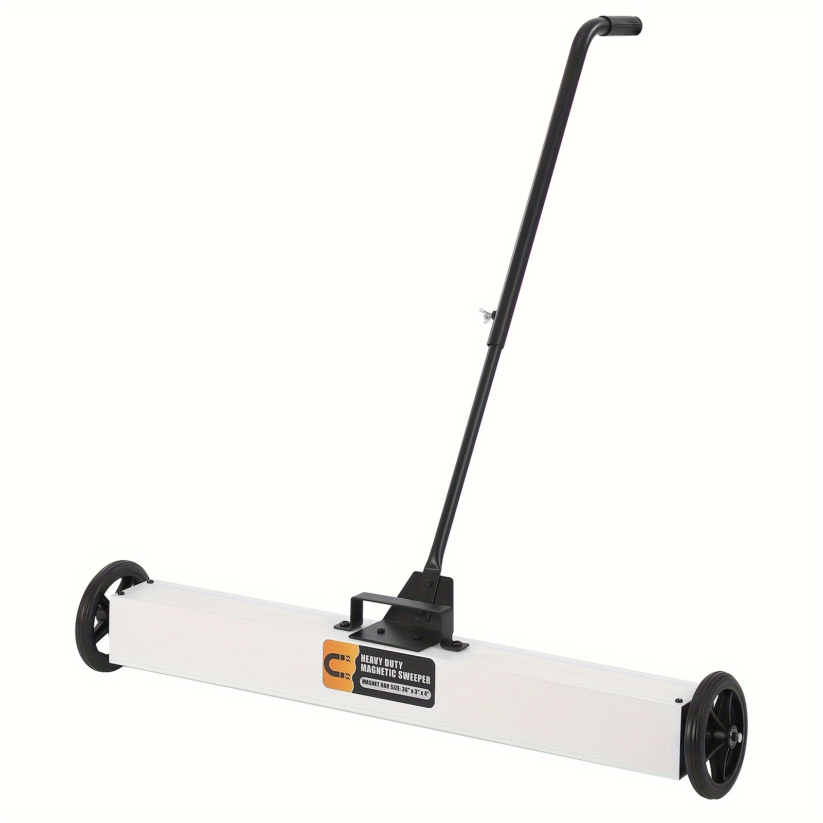 

Magnetic Sweeper 36 Inch, Magnetic Pickup Tool With Wheels And Adjustable Telescoping Handle, Magnet Sweeper To Pick Up Nails With Quick Release Latch, 55-pound Capacity