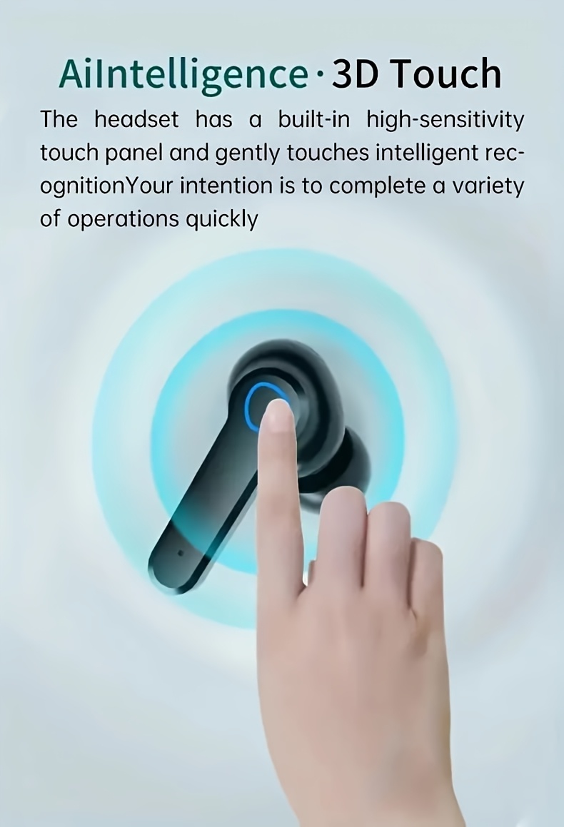 2025 Latest TWS Wireless Earbuds with Touch Control, 9D HiFi Sound & LED Display - Real Stereo In-Ear Headphones, USB-C Charging, Perfect Gift for Birthdays, Holidays & Special Occasions, Compatible with Android Phones, Earbud Accessories