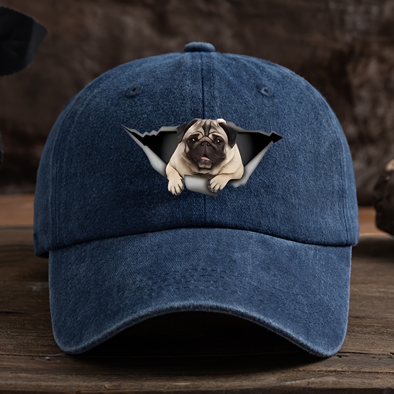 

1pc Cap Pug , Sun Hat , , 100% Textile , , -