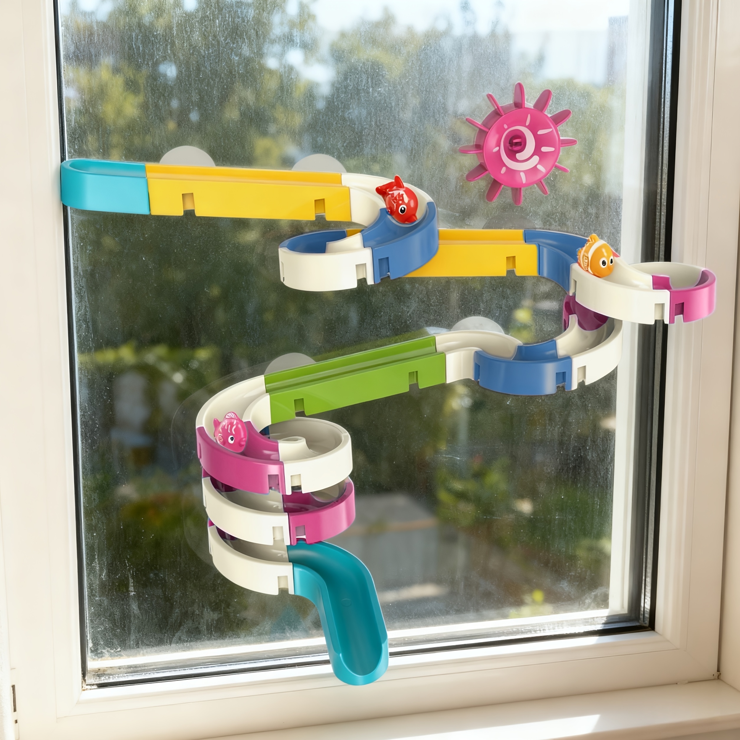 Interactive Bath Water Slide and Bathing Game Toy