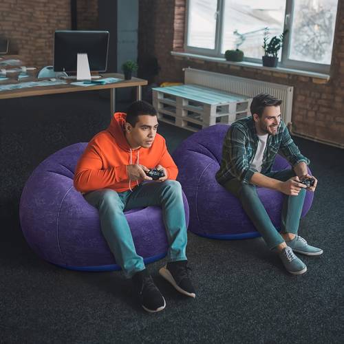gambar barang kerusi bean bag kembung, kerusi perkhemahan kembung pvc, sofa malas kembung, kerusi recliner bean bag mudah alih lipat, sofa filem, , sesuai untuk perkhemahan , taman, dan riadah dalam .