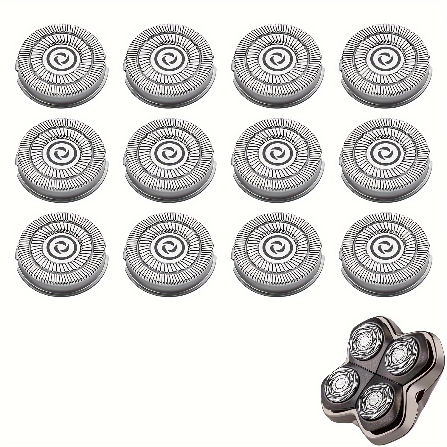 

12 Shaver Heads, Compatible With Shaver Pitbull Shaver Blades