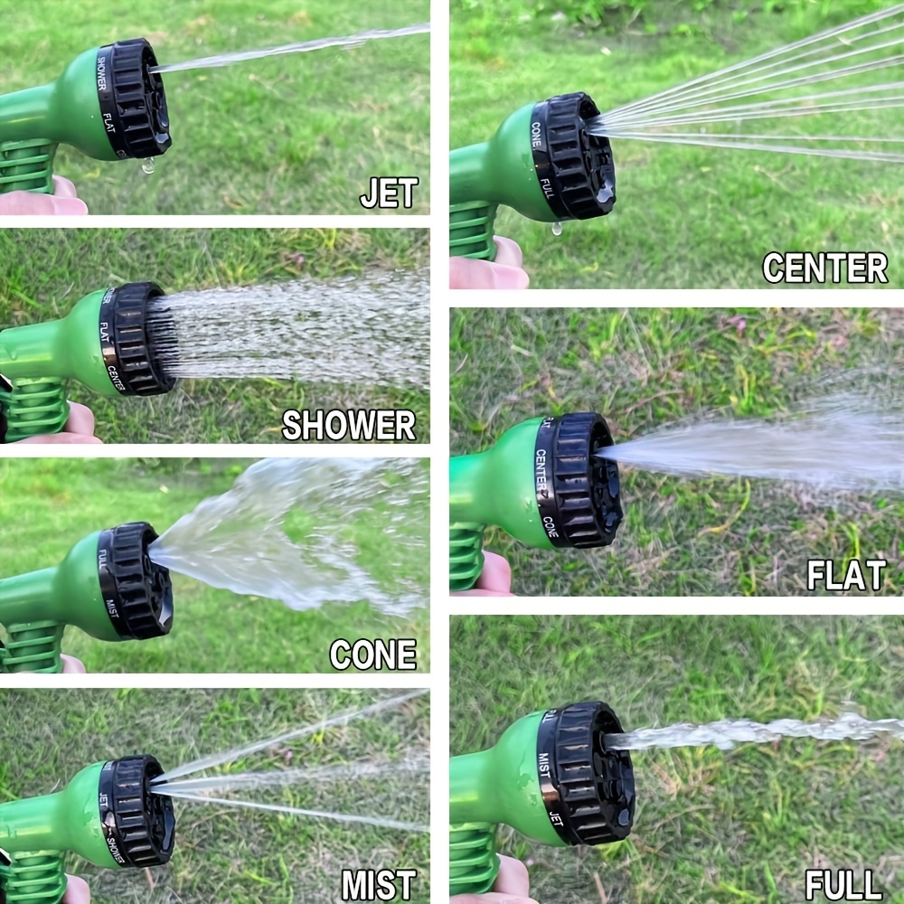 Shrinking Garden Water Hose Reel with 7 Patterns Spray Nozzle
