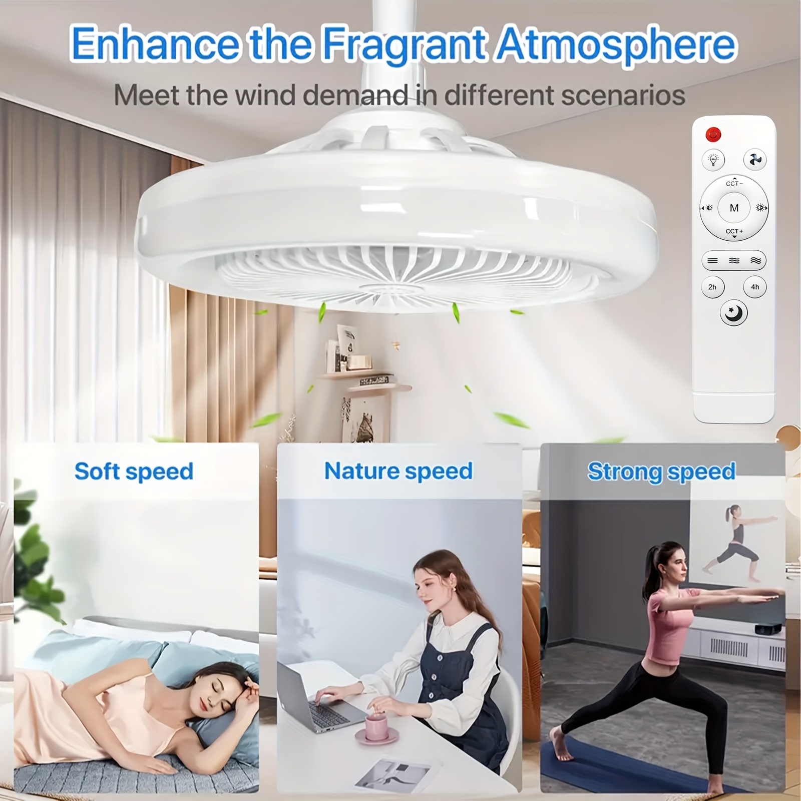 1pc 10 inch modern ceiling fan with remote control adjustable dimmable led light e26 e27 base for bedroom room home office energy lighting cooling fan bedroom airflow solution contemporary lighting durable construction remote control ceiling fan remote control fan fan remote control remote fan ceiling fan fan fan for home bathroom ceiling fan Product details 20
