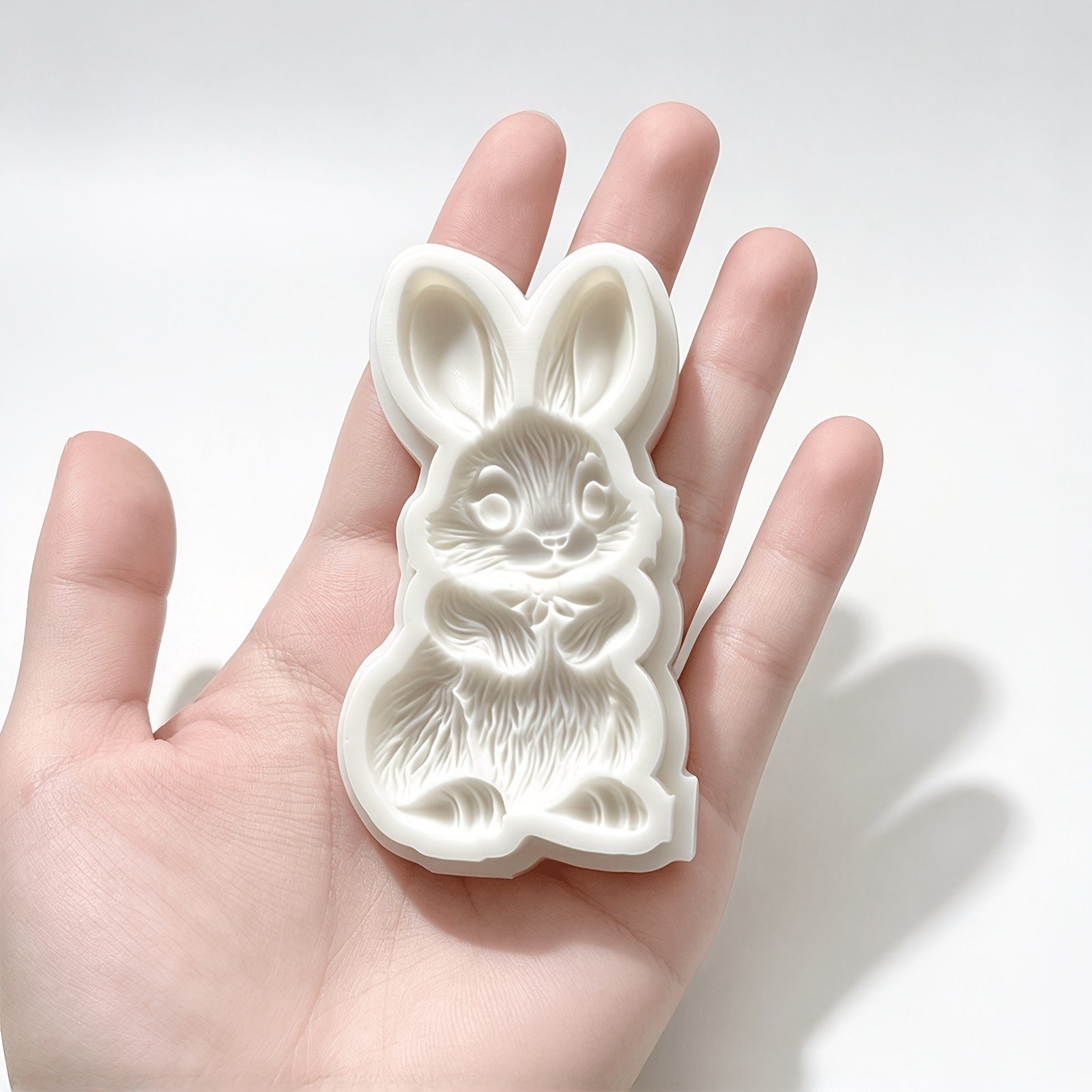 TEMU 1pc Bouquet Rabbit Shape Jelly Silicone Mold, Animal Theme Chocolate Silicone Mold, Suitable For Easter Valentine's Day Wedding, Pudding Cupcake