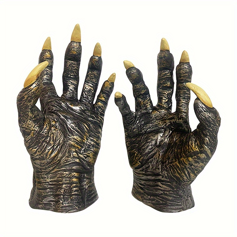 1pc latex werewolf gloves   party supplies cosplay costume party props details 0