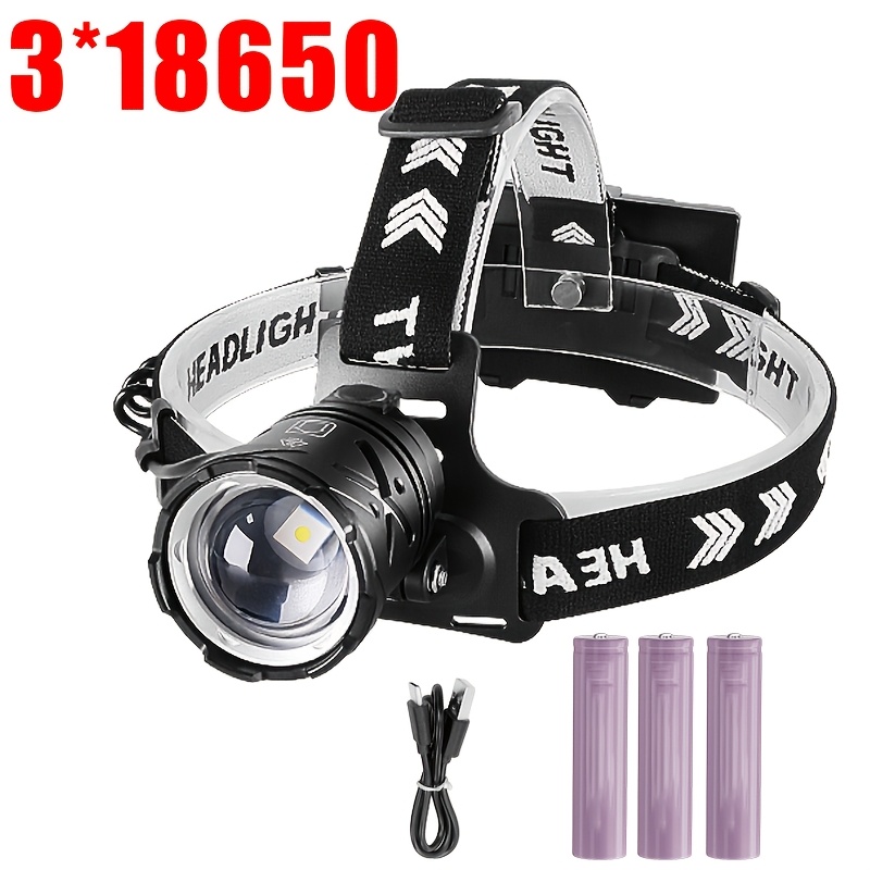 Rechargeable LED Headlight with 3 Lighting Modes