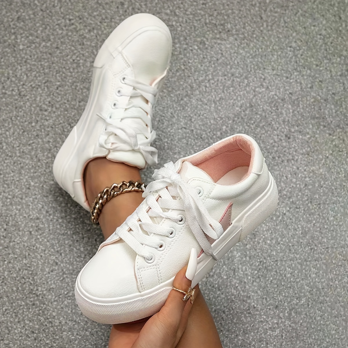 Womens leather casual hot sale lace up shoes