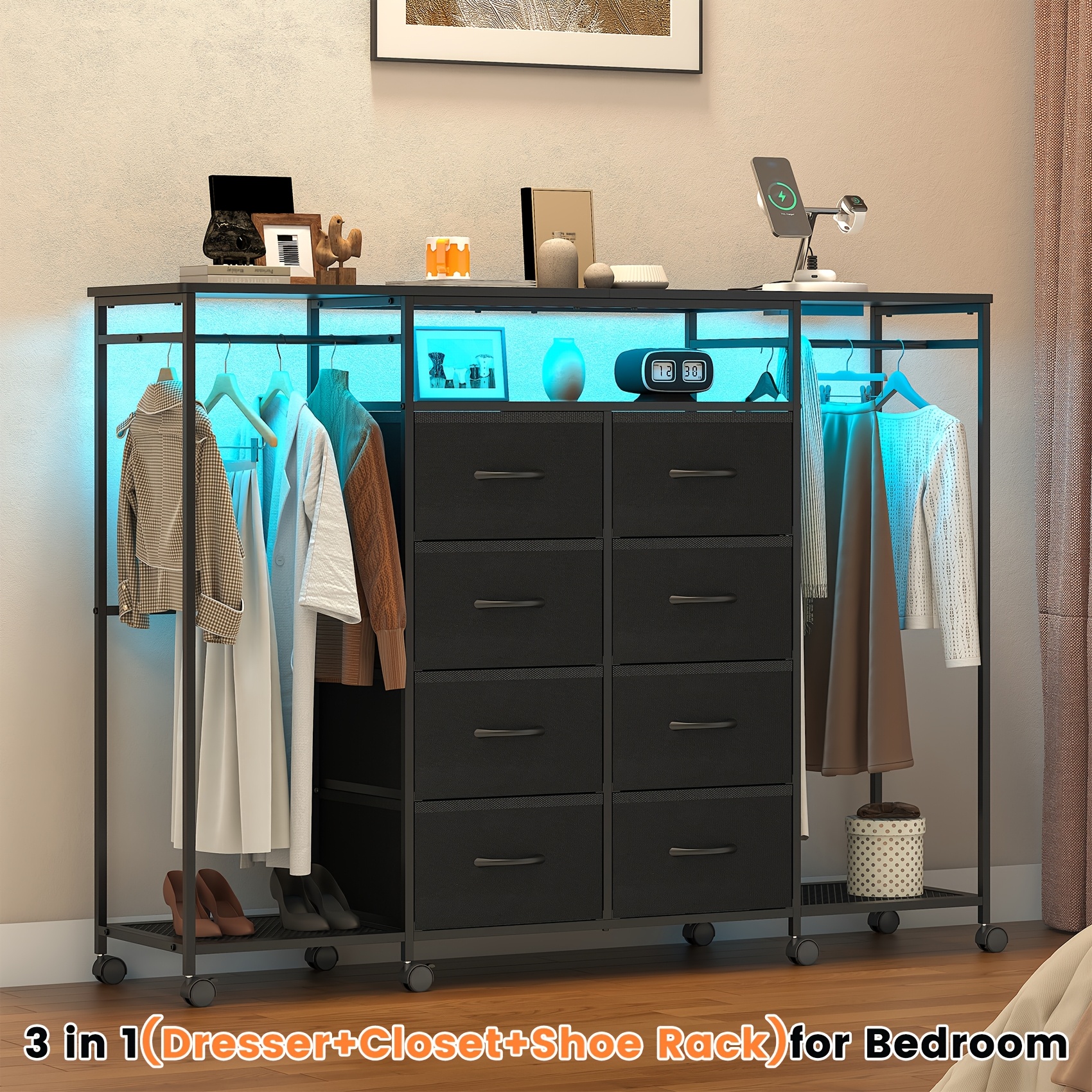 alexander wang dress CERBIOR Drawer Dresser Closet Storage Organizer 7-Drawer Closet Shelve main image 1