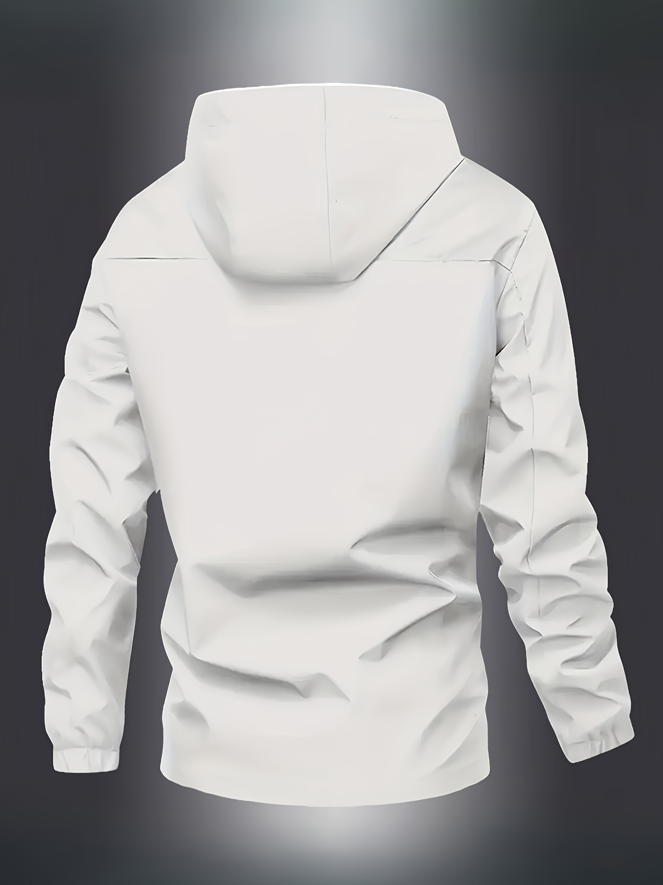 Chaqueta con capucha para hombre, resistente al viento, casual para exteriores, con bolsillos con cierre, forro de poliéster y tela duradera, ideal para deportes de otoño/invierno y uso casual al aire libre, chaqueta con capucha, ropa exterior resistente