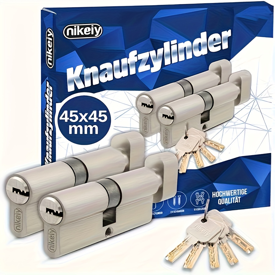 TEMU Ensemble de serrure cylindrique de qualité professionnelle comprenant pièces, fabriqué à partir de. Cet ensemble un cylindre de verrouillage