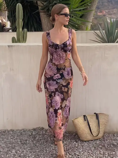 floral mesh dress women sold on Temu United States floral mesh dress women sold on Temu United States