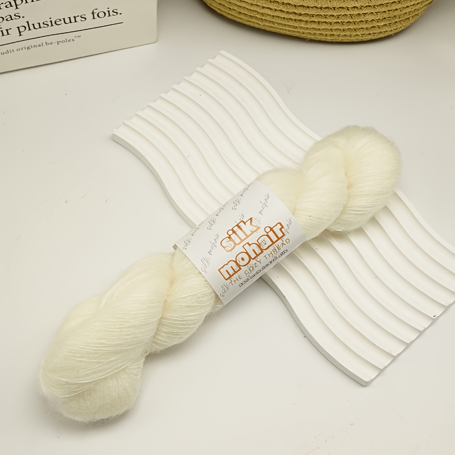TEMU 1 Of Luxurious Real Silk Yarn, Soft And Skin-friendly, Comfortable And Breathable. Ideal For Hand-knitting Cardigans, Scarves, Short Sleeves,