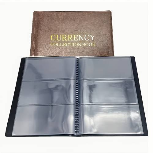 1pc large capacity album banknote collection display album stamp collection album banknote thickened pvc protective cover banknote collection album