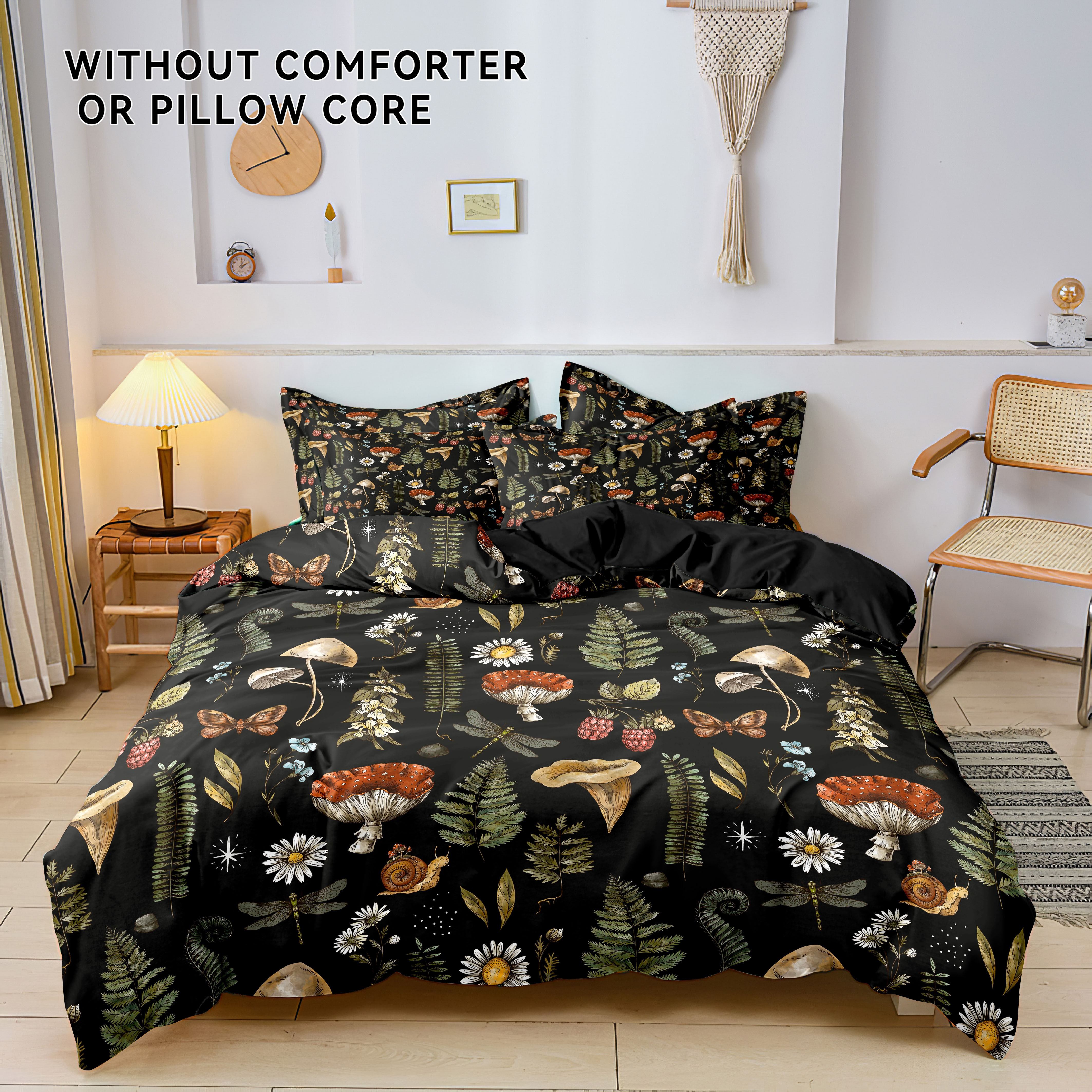 

3pcs & Floral Polyester Bedding Set - Soft & Breathable Duvet Cover (1) + 2 Pillowcases, Zip Closure, Machine Washable - Ideal For All , Perfect Gift For Family & Friends