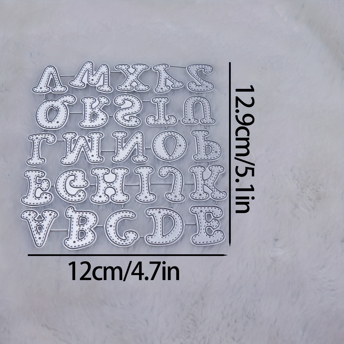 Image of 1pc 26 Letter Metal Die Cutting Dies, Suitable For , Photo Album, Decorative Paper Card