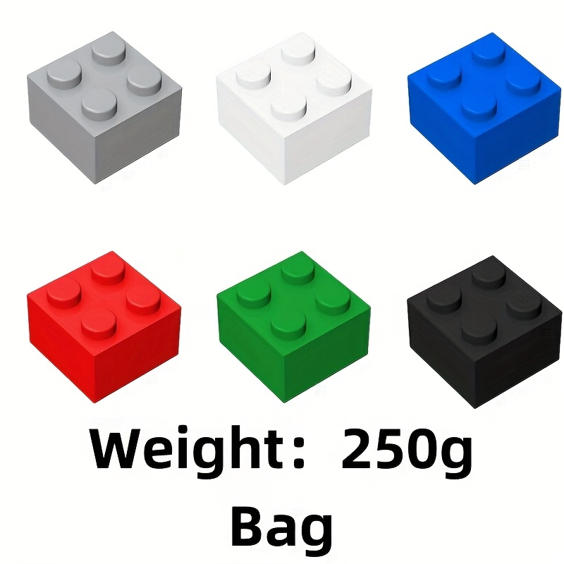 190pcs 2X2 High Brick Small Particle Building Blocks