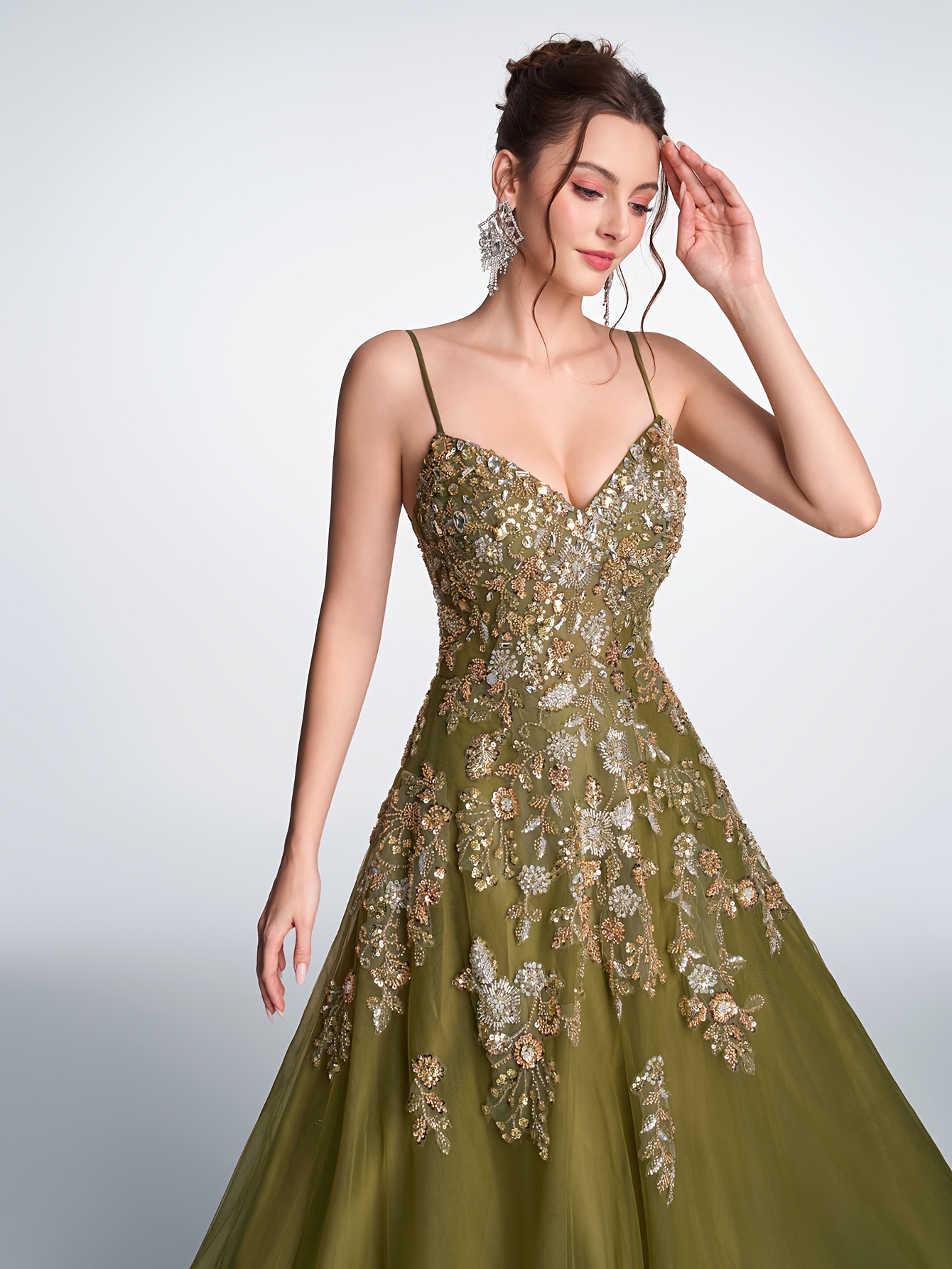 green emerald velvet dress Dark Green Velvet One Shoulder Mermaid Prom Dresses with Gold Appliques