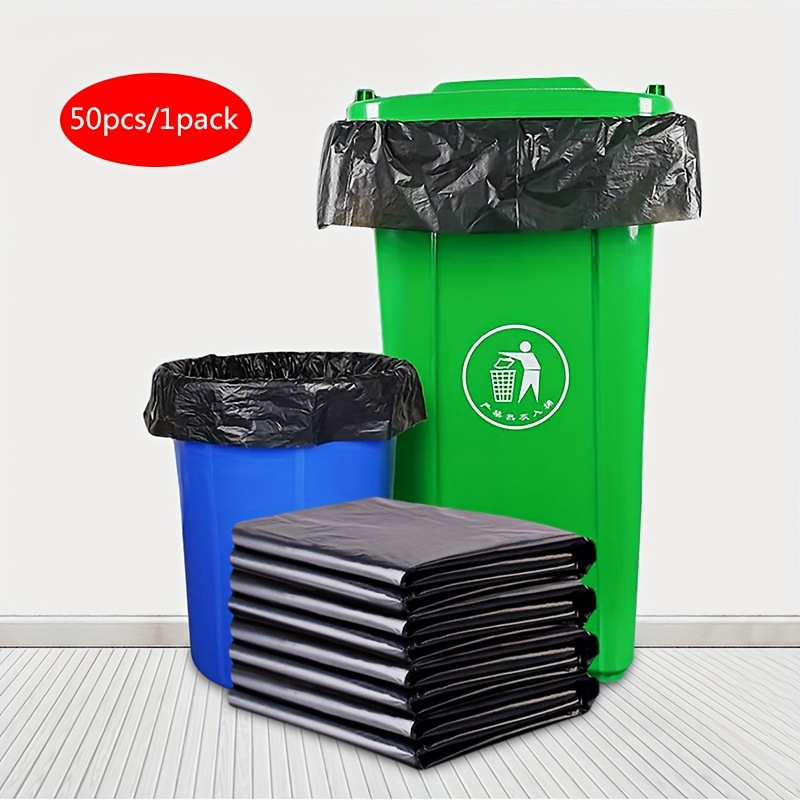 

Heavy Duty Trash Bags, Extra-large 65 Gallon, Polypropylene, Multipurpose Garbage Bags For Home & Commercial Use, 51x59 Inches, 50pcs, Trash Bags