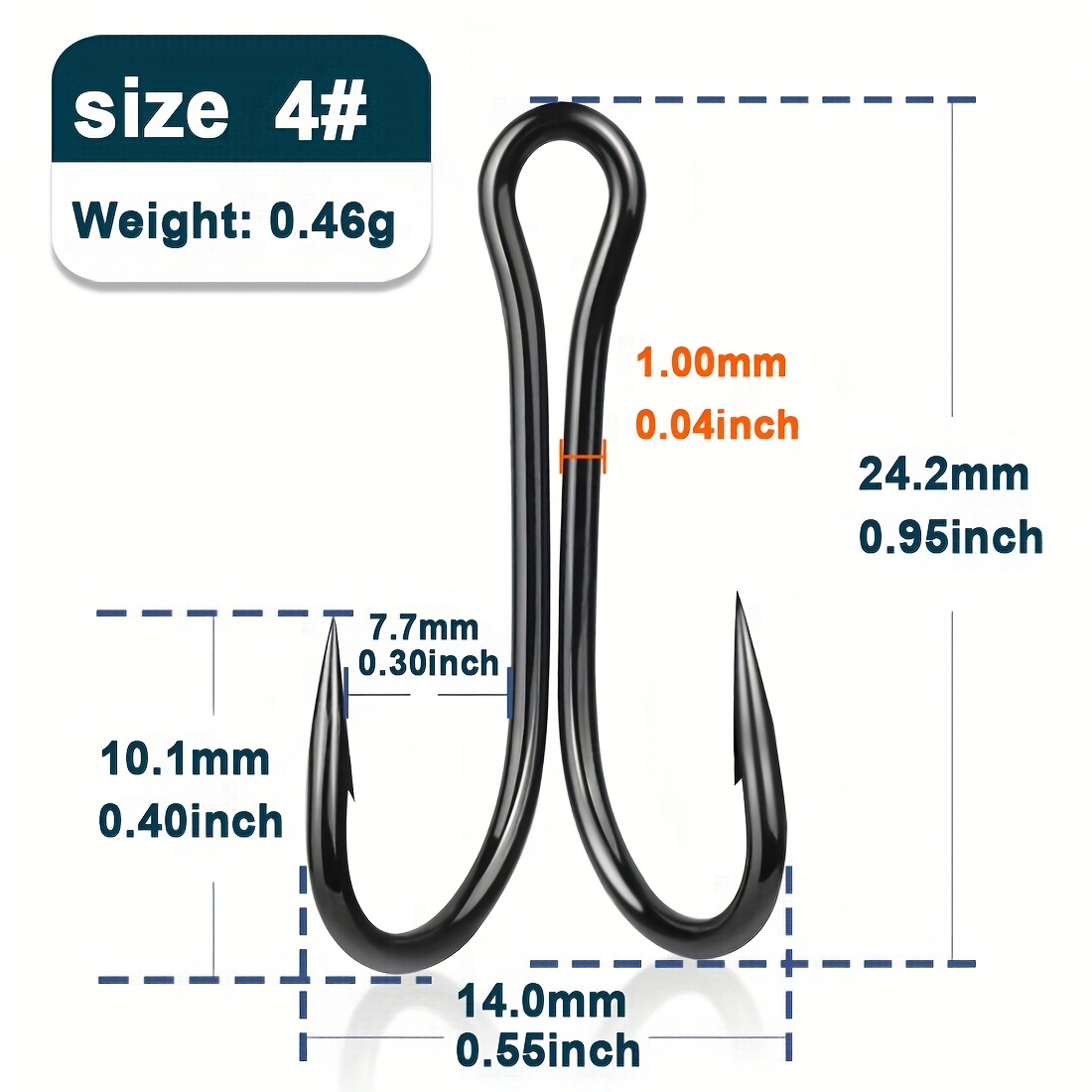 Image of 20pcs Diy Frog Lure Double Fishing /4/6/8/10/12# High Carbon Steel Fly Tying Worm Bait Lure Hooks Soft Lure Fish Accessories Offshore Angling Tackle