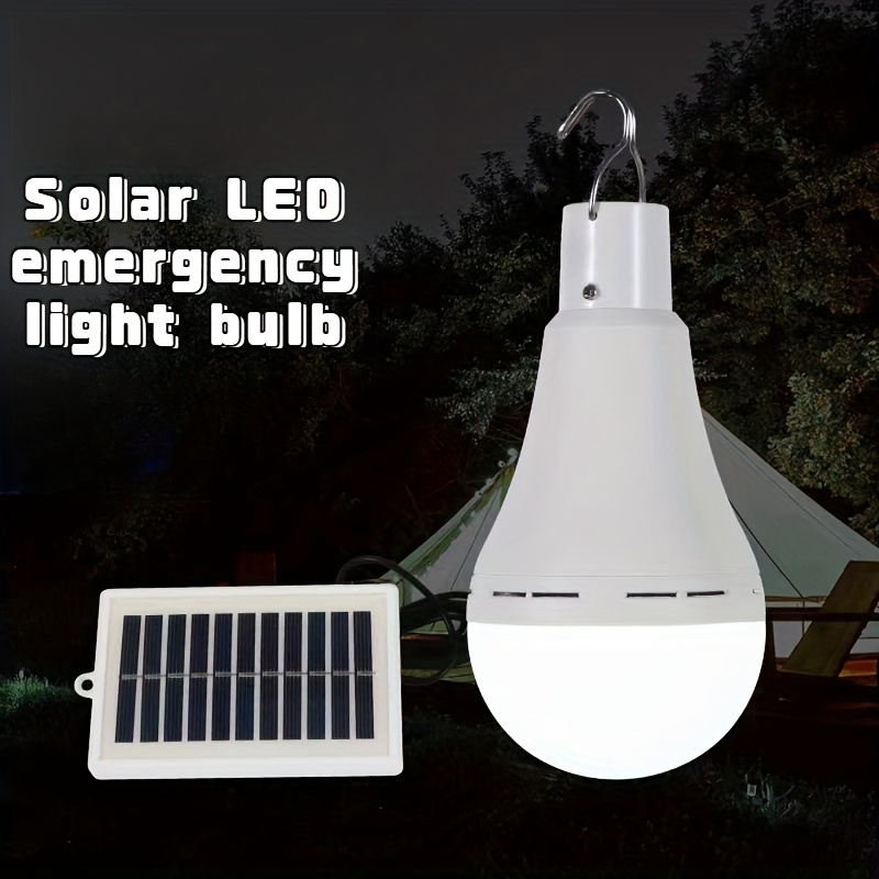 

1pc Led Solar Light Bulb, Usb Charging Rain Proof Camping Light, Home Outdoor Balcony Hanging Light, Outdoor Courtyard Landscape Light, Suitable For Family, Night Fishing, Father's Day Gift