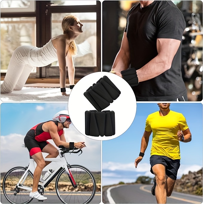 Wrist Weights Set of 2 Adjustable Silicone Workout Weights for Women and Men, Wearable Ankle Wrist Weights Suitable for Yoga Dance Pilates Pool Exercises and Jogging 2lbs