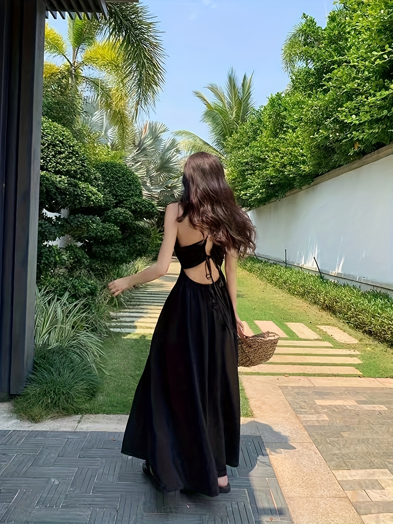 princess polly baby blue dress MALI Open Back Maxi Dress in Red - Summer maxi Dress | Resort Wear main image 0