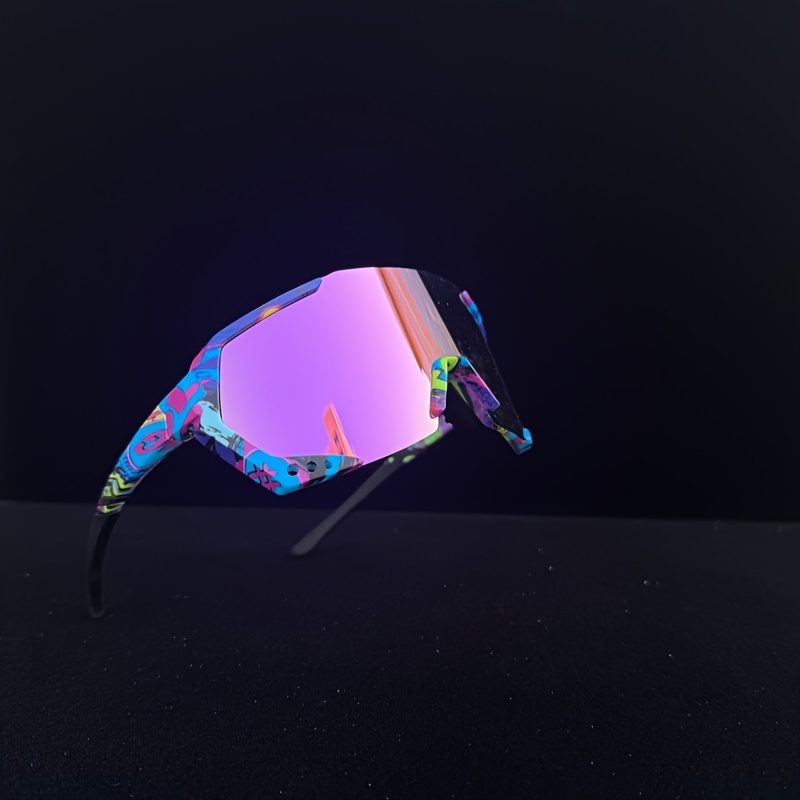Image of Men' & Women' Protection Cycling Fashion Glasses With Polycarbonate Frame & Lenses, Suitable For Outdoor, Driving, Fishing, Running, Golf, Beach, Baseball Eyewear - Shield For Glare, No