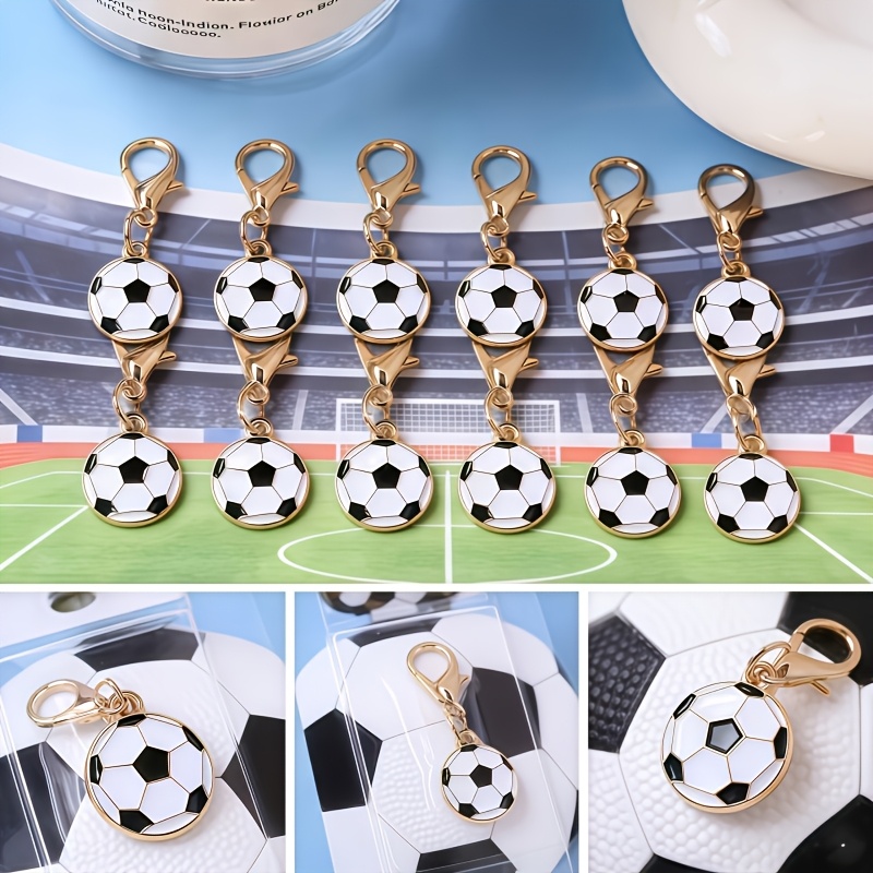 Soccer Keychains with Lobster Clasp, Perfect for Gifts
