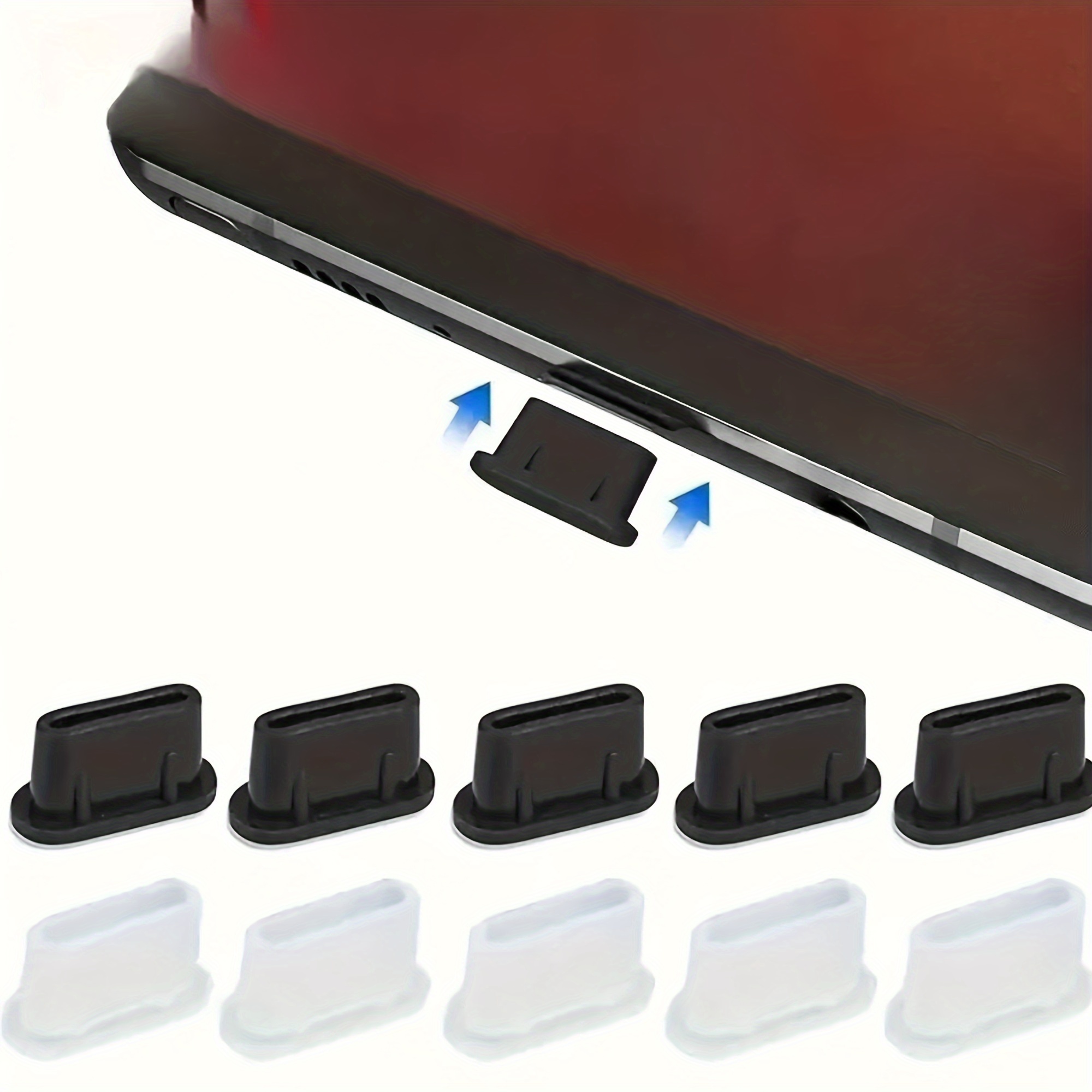 Charm Protection Type-C - 3 Pièces Anti-poussière Avec Perles - Compatible IPhone 15/16, écouteurs Et Appareils électroniques