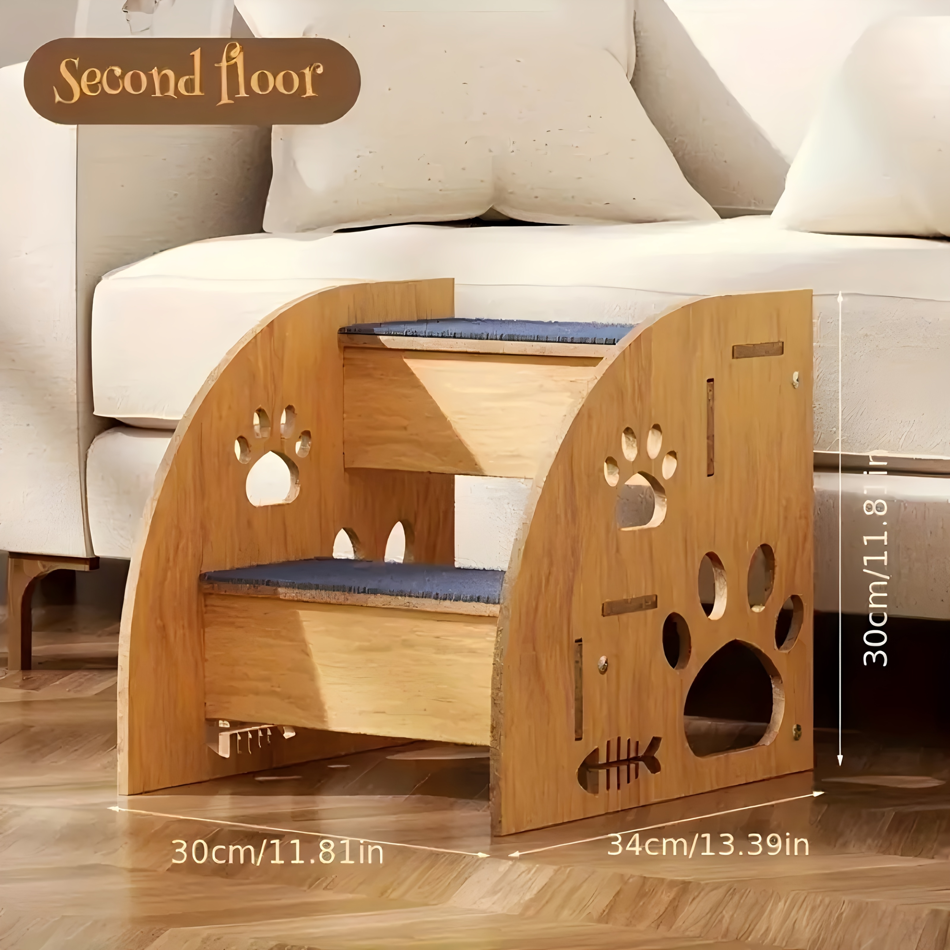 1pc, 3-tier/2-tier Dog Stairs - Non-slip Pet Steps, Suitable For High Beds And Sofas, Ideal For Small And Medium Dogs And Cats, And For Cats And Dogs To Move (slightly But Does Not Use)