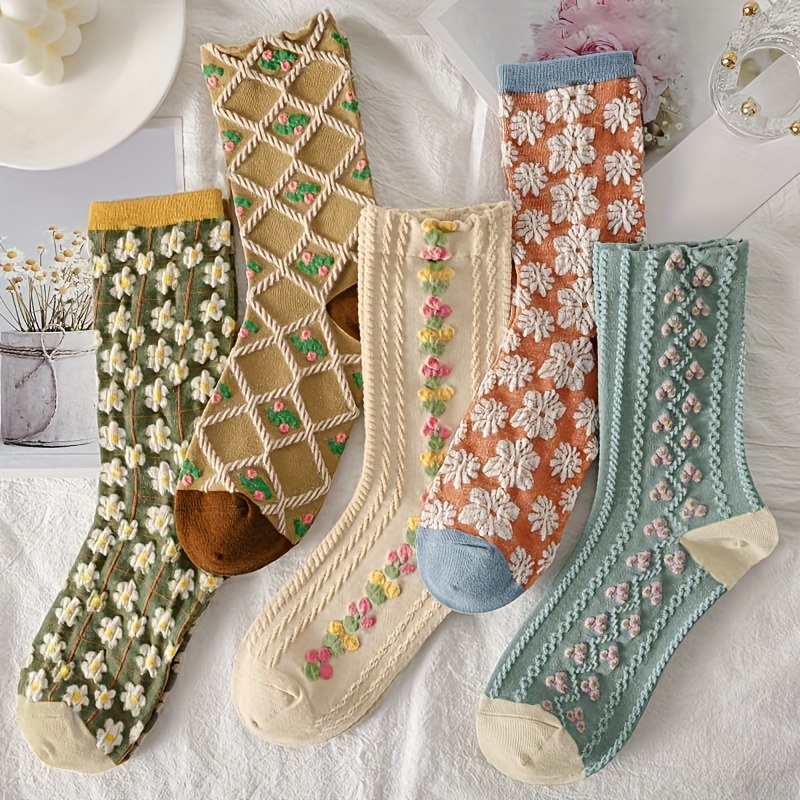 Thick Knit Warm Socks Soft Comfy Tube Socks Women's - Temu Canada