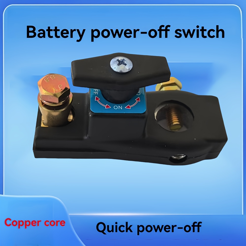 

1pc Universal 24v 12v -off Switch, Quick Disconnect Car Battery Isolator With Copper , Anti-leakage Abs Material For Trucks And Cars