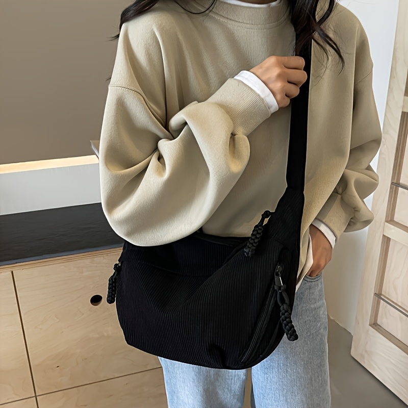 Women's Casual Nylon Fabric Crossbody Bag, Adjustable Strap