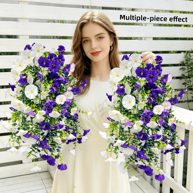 15 stück erfrischende künstliche blumen deko frühling/sommer
