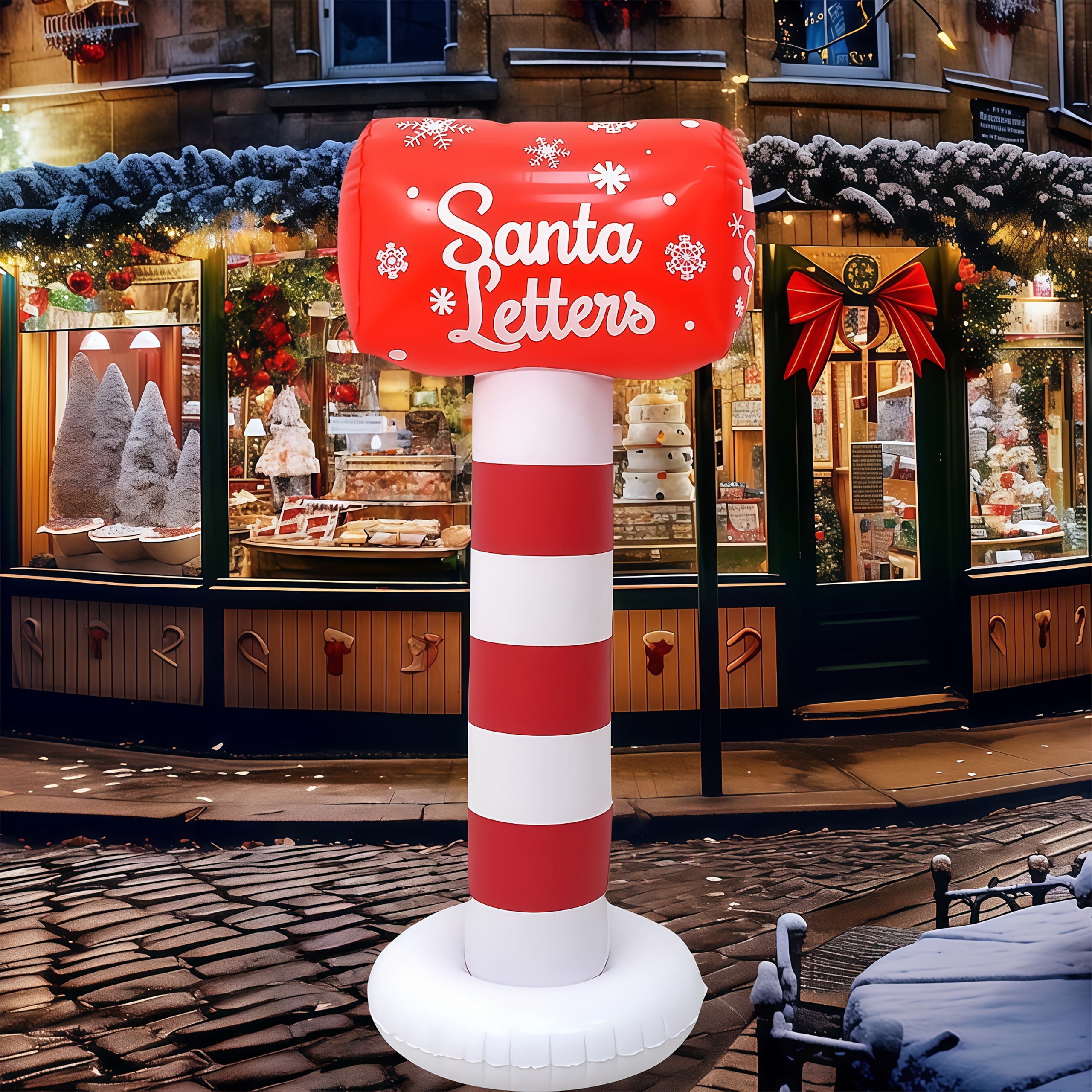 inflatable outdoor holiday decorations large inflatable christmas mailbox arch 42 13x19 29 inch pvc outdoor yard decorations suitable for holidays parties halloween and christmas very   inflatable decorations