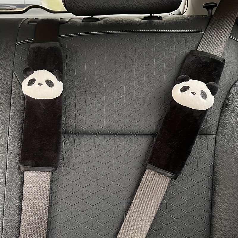 

2pcs Panda Pattern Car Seat Belt Shoulder Covers, Car Interior Accessories