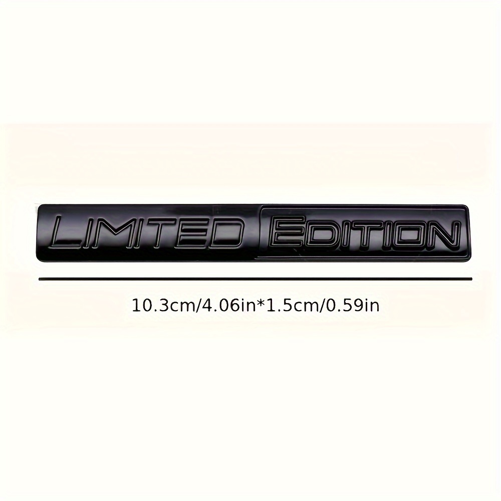 Autocollant Emblème 3D Métal Pour Voiture – Décoration Coffre Arrière, Noir | Adhésif Fort, Personnalisation Look