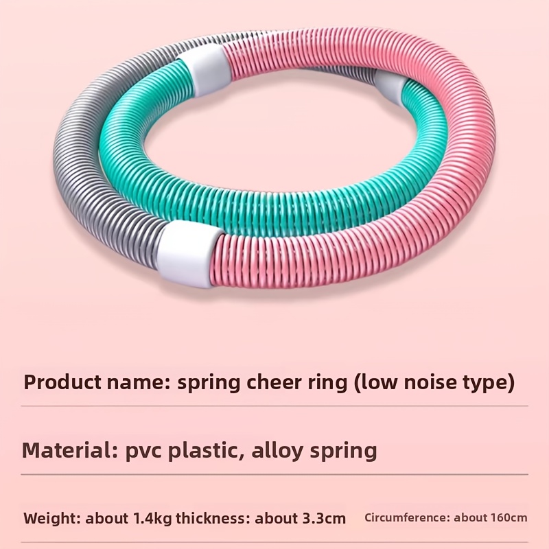 SPDJUMPER Extra Large 63-Inch Spring Fitness Ring – Low Noise, Non-Slip Grip Abdominal Trainer, Soft Material Home Gym Equipment for Women, Full Body Workout & Tummy Control, Space-Saving Durable Exercise Accessory