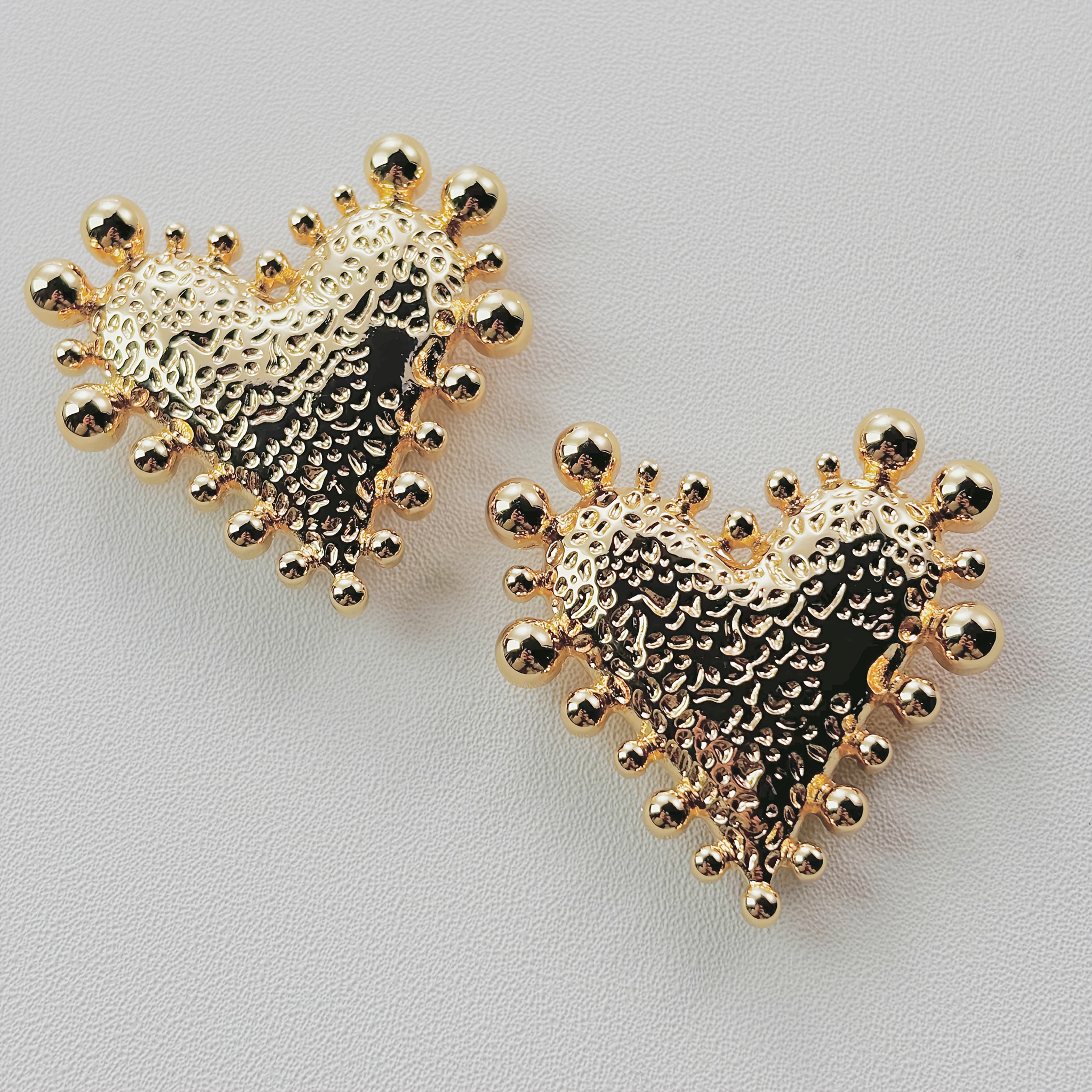 TEMU 2pcs Heart-shaped Shirt Decorative Button Covers | Copper Alloy, Elegant Unisex Design, No Sewing Required, Instantly Wearable, Wear, Business