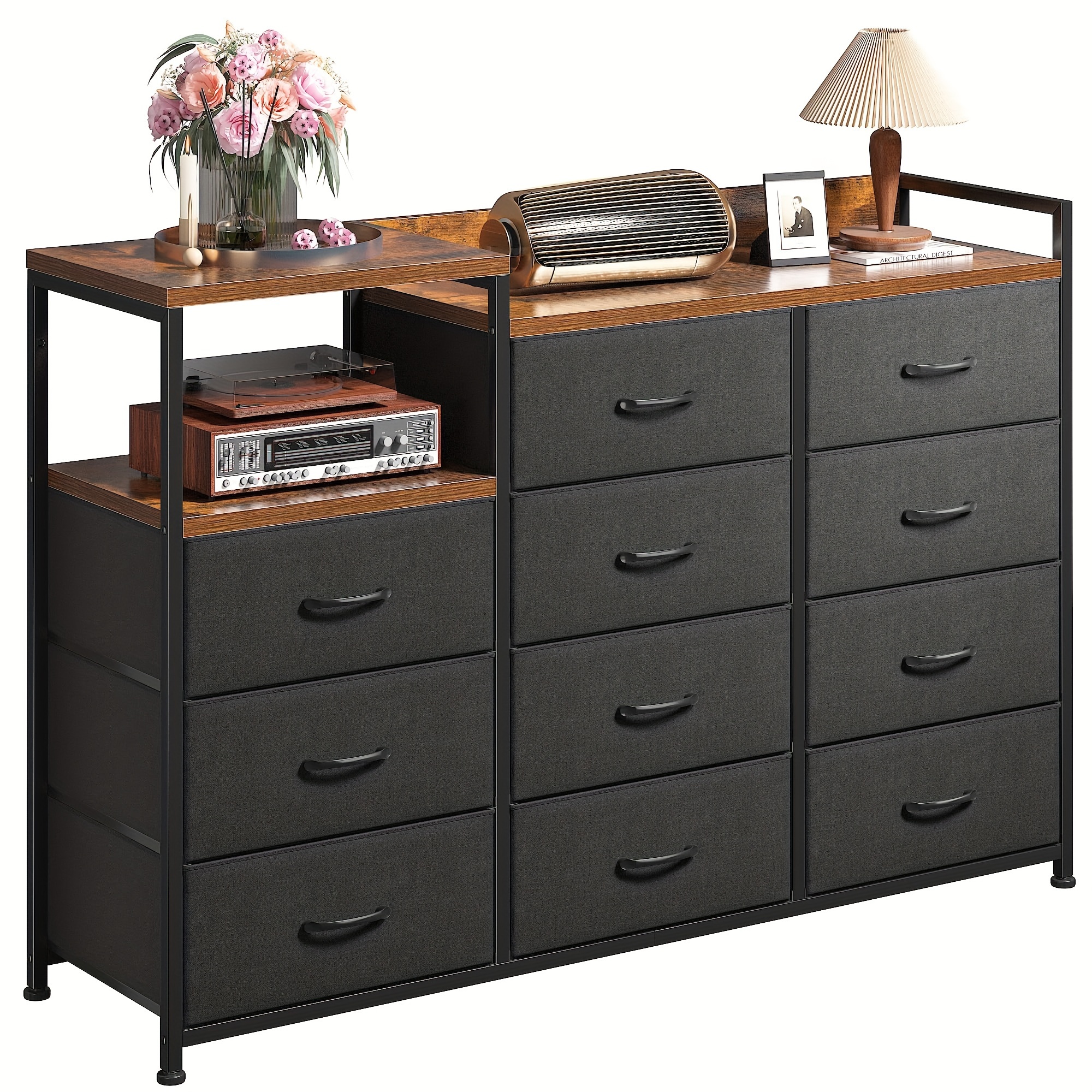 

For 11 Drawers, Tv Stand Shelves, Long Dressers & Chests Of Drawers, For Metal Frame & Wood Top,