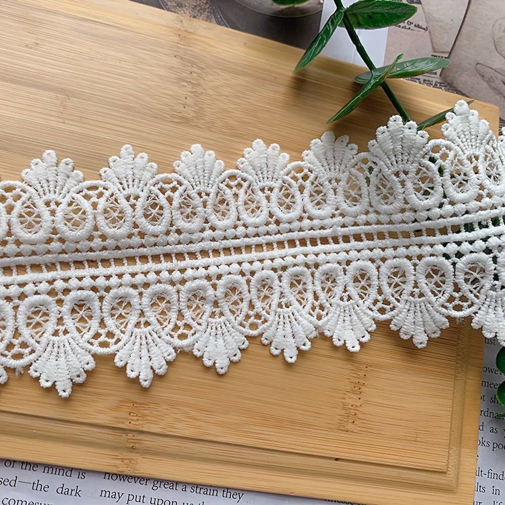 7 5cm wide double sided floral lace trim black - Temu Pakistan