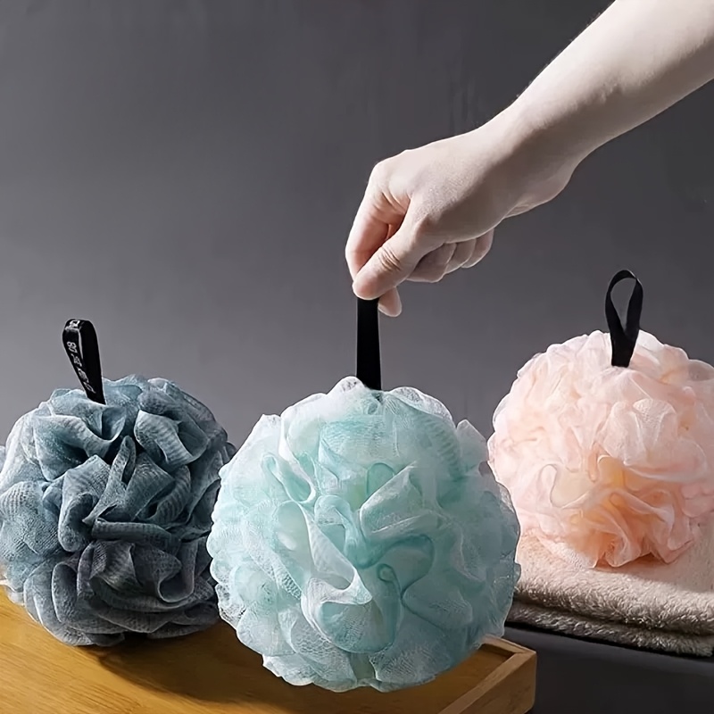 4pcs Foaming Loofah Towel Set with Hooks