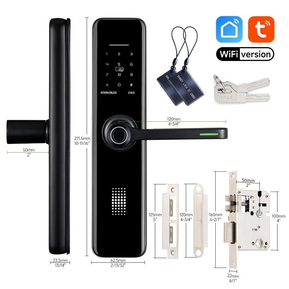 elektronisk digitalt biometrisk fingeravtrykksdørlås for - Temu Norway, image size:1000x1000